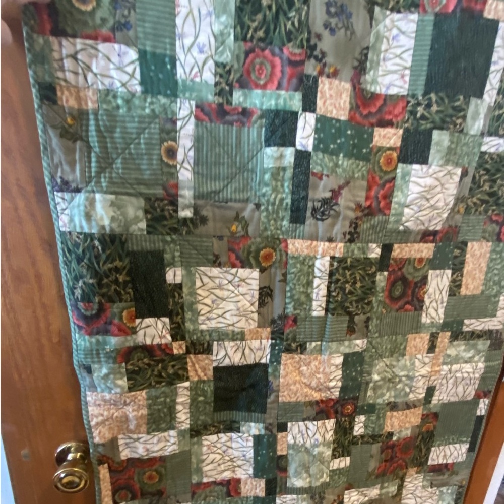 Green Quilt 31 1/2” x 45”